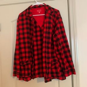 Plaid Flannel Pajama Set